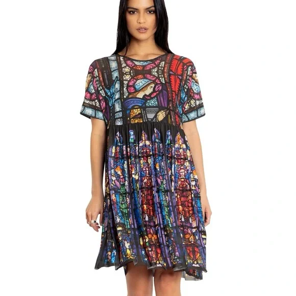 BlackMilk Adoration of the Sacred Heart Sheer Smock Dress - Picture 6 of 7